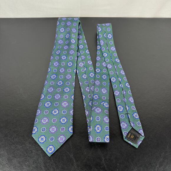 Jos. A. Bank Reserve Collection NEW Green 100% Silk Neck Tie - Picture 2 of 5